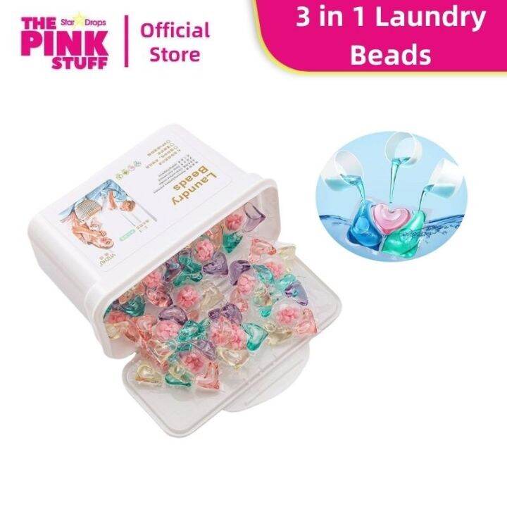 The Pink Stuff Laundry Beads Detergent Liquid Capsule Ball Washing