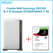 Khuyến Mãi Combo Thiết bị lưu trữ NAS Synology DS220J và 1 Ổ cứng Seagate