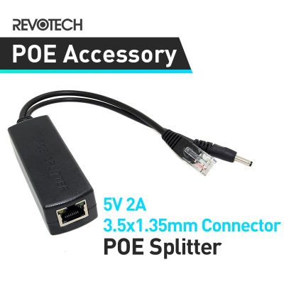 【On Sale】 ยี่ห้อ100เมตร IEEE 802.3af มาตรฐาน PoE Splitter 5โวลต์2A เอาท์พุทกว่าอีเธอร์เน็ตสำหรับกล้อง IP ที่มี3.5X1.35มิลลิเมตรเชื่อมต่อ
