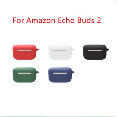 For Amazon Echo Buds 2 Case Solid Color Earphone Cover Fundas Shell Soft Shockproof Silicone Hearphone Accessories Wireless Earbud Cases