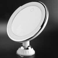 Vanity Mirror 10X Magnify with Lights and Suction Cups&amp;Easy Install 360 Swivel Dual-Use Rechargeable/Battery