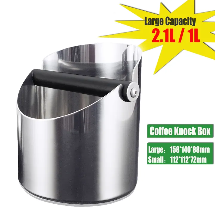 1L/2.1L Coffee Grind Knock Box Coffee Powder Residue Trash Can Coffee