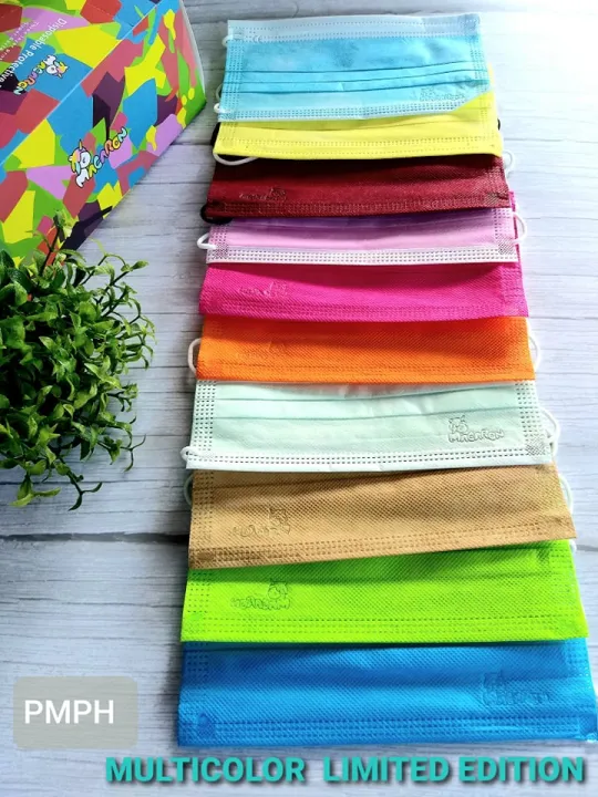 PMPH SHOP 50PCS ASSORTED OMBRE RAINBOW 510 OMBRE COLORS FACE MASK