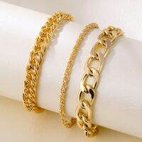 【CW】▬  IPARAM Gold Color Chain Anklets Twisted Thick Leg Set 2021 Beach Jewelry