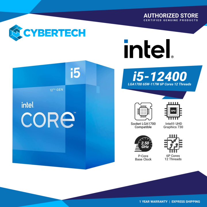 Intel Core i5-12400 Desktop Processor 18M Cache, up to 4.40 GHz