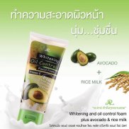 Sữa rửa mặt bơ Aron Whitening Oil Control Thái Lan 210g