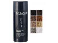 Beaver Keratin Hair Building Fiber 28g ผงโรยเคราติน ทำให้ผมดูดกดำหนาขึ้นอย่างเป็นธรรมชาติ Dark Brown สีน้ำตาลเข้ม