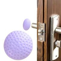 Door Knob Crash Pad Silicone Handle Pad Anti Collision Door Buffer Stopper Wall Protector Round Household Anti-Collision Decorative Door Stops