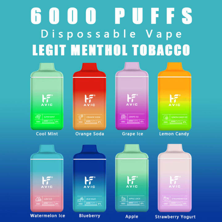 Vape 6000 Puffs Rechargeable Disposable Pod 2 Nic 650mah Rechargeable