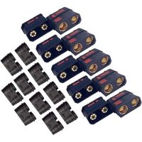 5pair QS8-S Heavy Duty Battery Connector Anti-Spark Gold Connector Large Power Plug for RC Plant Protection Drone Car Model Electrical Connectors