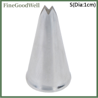 FineGoodWell Donglon 1ชิ้นใบสแตนเลส DIY น้ำแข็งท่อขนมหัวฉีดเค้กหัตถกรรมทำเครื่องมือ