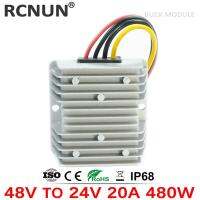 RCNUN ตัวแปลงไฟฟ้าแรงดันไฟฟ้า48โวลต์ถึง24โวลต์15A 10A 20A Step Down Buck DC-DC แบบ48โวลต์เป็น24โวลต์พร้อม CE