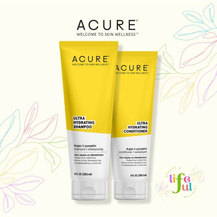 Acure, Ultra Hydrating Shampoo & Conditioner, Argan Oil & Pumpkin Seed