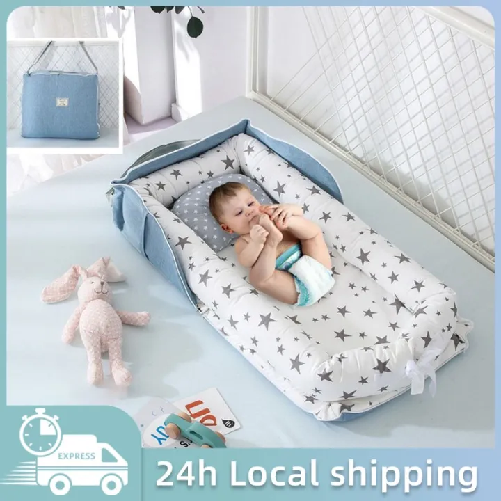 【Quick Send】Portable MultiPurpose Baby Travel Bed Safety Isolation Multifunctional Outdoor