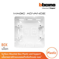 BTicino บล๊อกลอยพลาสติก ขนาด 4x4 นิ้ว (สำหรับรุ่น Magic) Surface Mounted Box | Magic | M906PS  สั่งซื้อได้ที่ร้าน BTicino