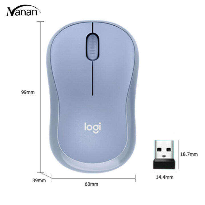 logitech-m221เมาส์ไร้สายเงียบ3ปุ่ม1000dpi-พร้อมพร้อมตัวรับสัญญาณ-usb-เมาส์คอมพิวเตอร์ออปติคัล2-4ghz