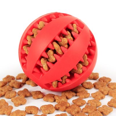 Funny Pet Dog Chew Toys Nontoxic Bite Resistant Toy Ball for Pet Dogs Puppy Dog Food Treat Feeder Tooth Cleaning Ball Chihuahua Toys