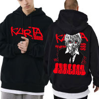 Anime Hunter X Hunter Kurapika Double Sided Print Hoodie Male Vintage Hoodies Men Women Manga Casual Loose Oversized Sweatshirt Size Xxs-4Xl