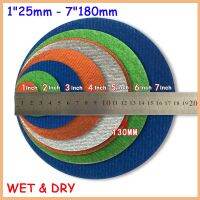 1 25mm - 7 180mm Flocking Disc Sandpaper WET DRY Abrasive Polishing Sanding Paper 60 80 100 120 150 180 240 320 to 10000 Grit