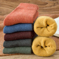 Socks Womens Autumn and Winter Thick Warm Socks Women Solid Color Socks Tube Cotton Towel Socks Japanese Women Winter Hot Socks