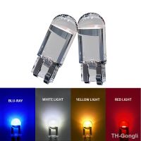 【hot】☎  2pcs New Super W5W 194 T10 Glass Housing Cob Car Bulb 6000K Wedge License Plate Lamp Lights