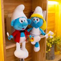 【YF】 Plush Smurfs Doll Anime Cartoon Childrens Sleeping Soothing  Soft Fill Toys Lovely Spirit Children Birthday Xmas Gift