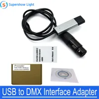 【✱2023 HOT✱】 gewanfu1881881 Usb To Dmx 512อินเตอร์เฟส Led Dmx512คอมพิวเตอร์เครื่องหรี่อุปกรณ์ควบคุมไฟเวที Usb ไปยังสาย Dmx