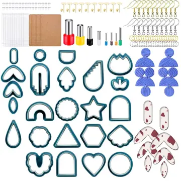24pcs DIY Clay Earring Cutters Set for Polymer Clay Jewelry Making