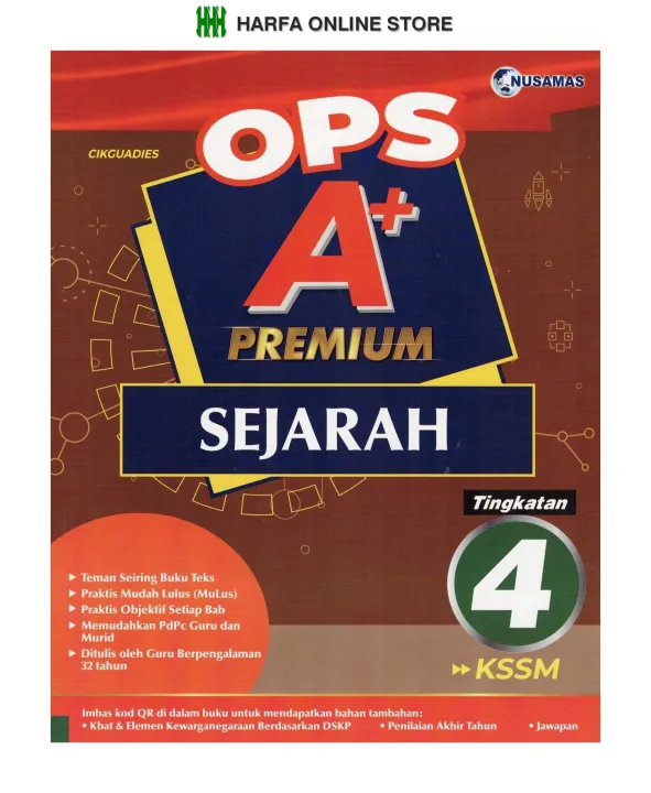 Buku Latihan OPS A+ Premium Sejarah Tingkatan 4 KSSM | Lazada