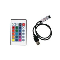 【Worth-Buy】 24คีย์ Rgb Controller Dc 5V แถบ Led Usb Mini Rf รีโมทคอนโทรลสำหรับ Rgb 5050 3528 5630 Smd Ledstrip Light Jq