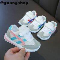 guangshop แฟชั่นน้ำหนักเบาเด็กสาวและเด็กชายรองเท้าลำลอง Velcro สบายรองเท้าผ้าใบป้องกันการลื่นนุ่มแต่เพียงผู้เดียวเด็กรองเท้ากีฬา2-12ปี T22N10CC-04