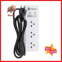 รางปลั๊กไฟ 3 ช่อง 3 USB TOSHINO CW-33USB 2 เมตรPOWER STRIP TOSHINO CW-33USB 3-OUTLET 3-USB 2M **ขายดีที่สุด**