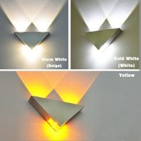 Rising Star 3W Aluminum Triangle Led Wall Lamp 85-265V High Power Wall Light Modern For Home Lighting Indoor Decoration Light