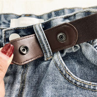 【Aotuo】New Korean Lazy Buckle-Free Jeans Belt ashion All-Match Elastic Belt