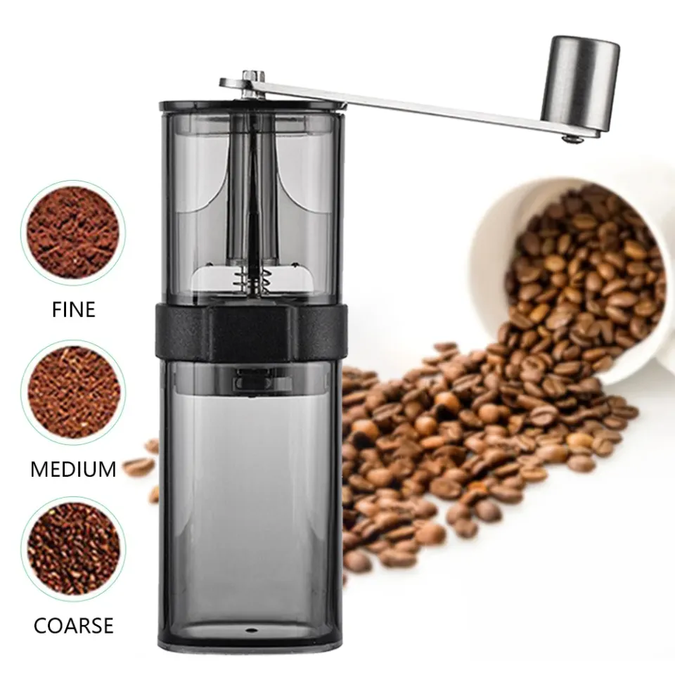 Portable Manual Coffee Grinder Detachable With Ceramic Burr Bean Mill  Stainless