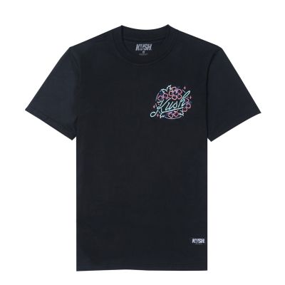 KUSH Co. "Neon" (BLACK) T-Shirt 1UFE 0WKF