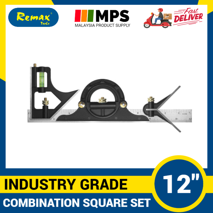 Remax Combination Square 12” Horizontal Square Stainless Steel Multi