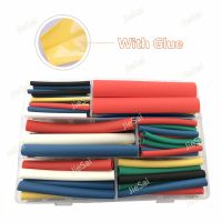 102 Pcs Heat Shrinkable Tube Tubing 6 Size 6 Colour 3/1 3:1 With Glue Insulation Wrap Sleeving Dual Wall Tube Car Cable Cable Management