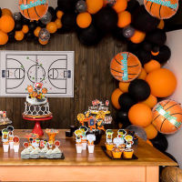 Basketball Party Supplies Orange Latex Balloons Birthday Party Decorations Kids Basketball Adult Balloon Arch Baby shower Boy