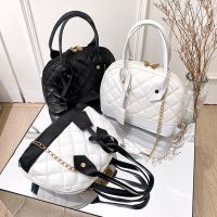 hot【DT】✱☢  New Fashion Lingge Shoulder Messenger Chain Crossbody Purses Contrast Color Handbags