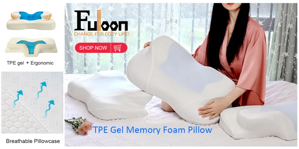 Fuloon Contour Memory Foam Cervical Pillow Ergonomic