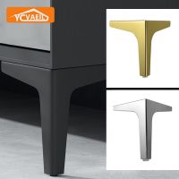 4pcs Metal Furniture Legs Black Gold Silver for Coffee Table Feet Sofa Chair Bathroom Cabinet Replacement Legs Hardware 8-17cm Furniture Protectors Re