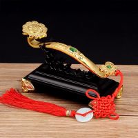 [hot]►  Chinese Amulet Crafts Auspicious Ruyi Gifts Furnishing Shui Scepter Decoration Ornaments With Base