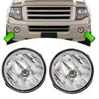 2Pcs Front Bumper Fog Light Grey Lens Defog Lamp AL1Z15200A Parts Component for Ford Expedition 2007-2014 Ranger Pickup Truck 7L1Z15200A