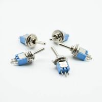 10pcs/5pcs shook  head 3 pins 2position micro rocker switch gear SMTS 102  6A125V AC toggle switch