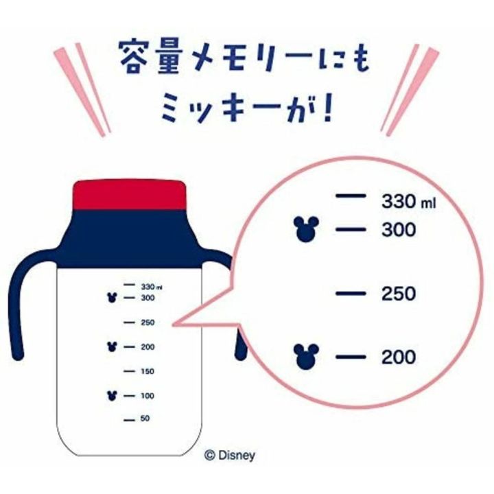 kurutto-ขวดน้ำหลอดดูด-mickey-amp-minnie