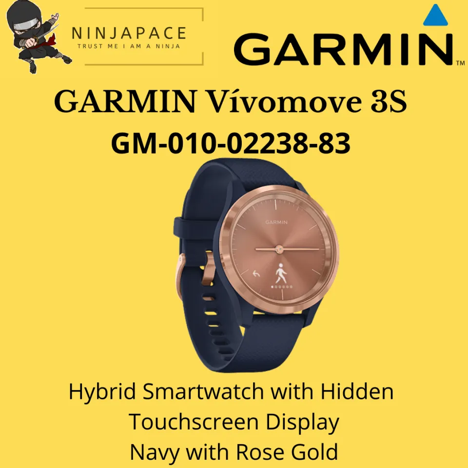 GARMIN GM-010-02238-83 Vivomove 3s Navy With Rose Gold 39mm