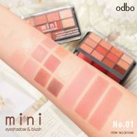 เซ็ตแต่งหน้า od1045 odbo (โอดีบีโอ) พาเลท2ชั้นขนาดไซส์มินิ ที่รวมทั้งอายแชโดว์ 12 สีสันสดใส