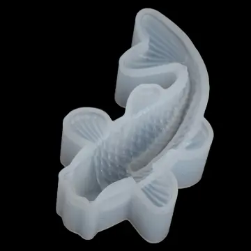 1Pcs 3D Lucky Koi Fish Shaped Transparent Silicone Mold DIY Epoxy Resin Mold  Casting Art Jewelry Making Craft Epoxy Crafts Pendant Making Tools