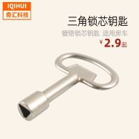 [COD] Cross-border Hot Sale Triangular Lock Cylinder Plated Industrial Cabinet Key/Cylinder